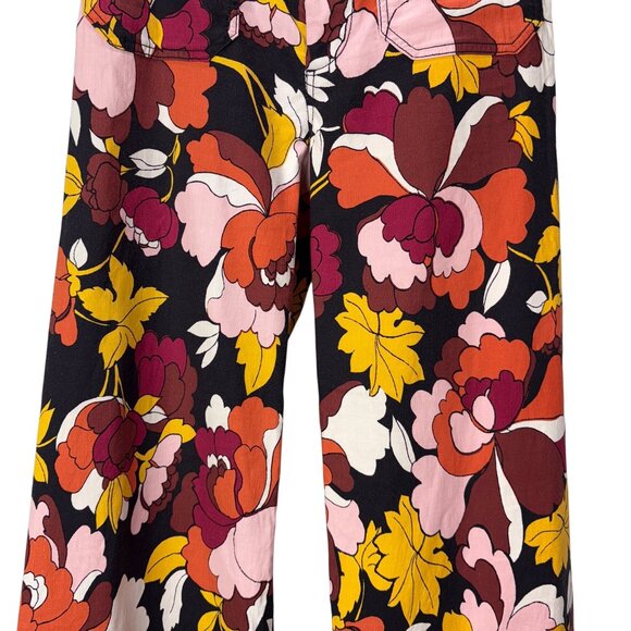 Maeve by Anthropologie The Colette Boho Floral Wide Leg Pants Women Size 26 - Picture 9 of 13